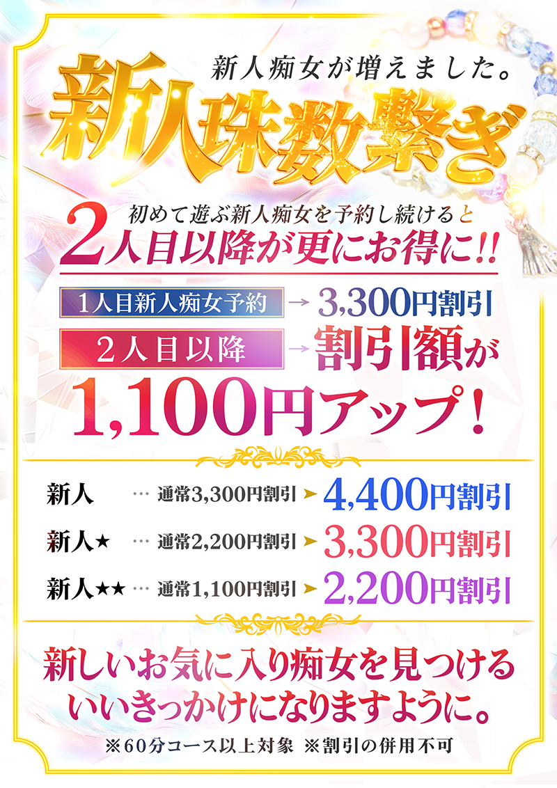 新人数珠つなぎ